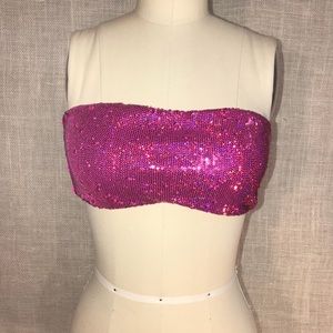 Victoria’s Secret Sequin Bandeau Swim Top